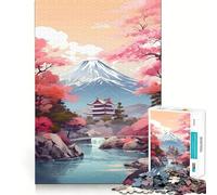 Puzzle da 1000 pezzi con paesaggio asiatico vintage per ragazzi,stimolante per la mente,con incastri precisi e senza spazi vuoti,ideale per attività di gruppo rilassanti in casa (50x75cm)