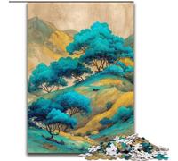 Puzzle da 1000 pezzi con paesaggio cinese dipinto, in cartone, ideale per decorare casa e ufficio, regalo perfetto per il compleanno, dimensioni 38x26cm