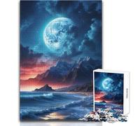 Puzzle da 1000 pezzi con paesaggio costiero tranquillo per adolescenti, gioco divertente per lo sviluppo cognitivo, regalo speciale per una celebrazione premurosa, dimensioni 50x75cm