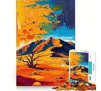 Puzzle da 1000 pezzi con paesaggio del deserto del Namib per adolescenti, stimola la memoria, riduce lo stress e crea un'immagine tridimensionale da appendere al muro (38x26cm)