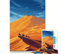 Puzzle da 1000 pezzi con paesaggio del deserto del Sahara per ragazzi, gioco di logica e svago, taglio liscio, regalo speciale (38x52cm)