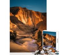 Puzzle da 1000 pezzi con paesaggio del fiume e del canyon giocattoli antistress regalo di compleanno gioco pratico con pezzi completamente interconnessi di forma casuale dimensioni 50x75cm