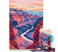Puzzle da 1000 pezzi con paesaggio del Grand Canyon,gioco di assemblaggio pulito,regalo intelligente,momento di relax,decorazione natalizia (38x52cm)