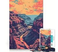 Puzzle da 1000 pezzi con paesaggio del Grand Canyon,taglio preciso,gioco stimolante per la mente,rilassante,decorazione natalizia (50x75cm)