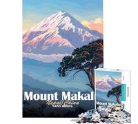 Puzzle da 1000 pezzi con paesaggio del Monte Makalu difficile e stimolante gioco pratico per ragazzi dai 14 anni in su (38x52cm)