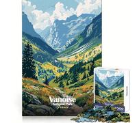 Puzzle da 1000 pezzi con paesaggio del Parco Nazionale della Vanoise, Francia, ideale per adulti Stimola la memoria, è un passatempo rilassante, di alta qualità e un'ottima idea regalo (50x75cm)