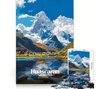 Puzzle da 1000 pezzi con paesaggio del Parco Nazionale di Huascarán,Perù,ideale per adolescenti,stimolante per la mente,per il tempo libero e la fuga dalla realtà,perfetto per le vacanze (38x26cm)