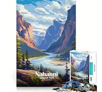 Puzzle da 1000 pezzi con paesaggio del Parco Nazionale di Nahanni,Canada,con incastro perfetto Gioco di abilità e pensiero creativo per momenti di relax e divertimento Regalo di Natale (38x52cm)