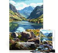 Puzzle da 1000 pezzi con paesaggio del Parco Nazionale di Snowdonia Galles per ragazzi Puzzle che stimola la logica ideale per il tempo libero e per un assemblaggio preciso Regalo perfetto (38x52cm)