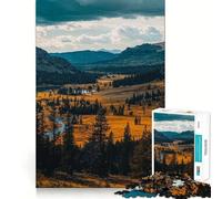 Puzzle da 1000 pezzi con paesaggio del Parco Nazionale di Yellowstone,gioco di logica e allenamento mentale,incastro perfetto senza spazi vuoti,sfida interattiva per la mente a casa (50x75cm)