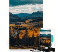 Puzzle da 1000 pezzi con paesaggio del Parco Nazionale di Yellowstone,gioco di logica e divertimento mentale,pezzi che si incastrano perfettamente,attività rilassante di gruppo al chiuso (38x52cm)