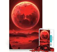 Puzzle da 1000 pezzi con paesaggio del Pianeta Rosso per ragazzi, gioco di logica, divertente e silenzioso, con taglio liscio, regalo perfetto (50x75cm)