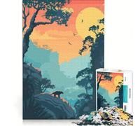Puzzle da 1000 pezzi con paesaggio della giungla brasiliana, gioco per famiglie, rilassante e stimolante per la mente, compleanno e Natale, 38x52cm