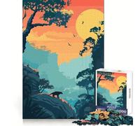 Puzzle da 1000 pezzi con paesaggio della giungla brasiliana, ideale per adolescenti, un esercizio per la mente e un passatempo divertente Taglio di precisione, perfetto come regalo di Natale (38x52cm)