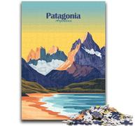 Puzzle da 1000 pezzi con paesaggio della Patagonia Argentina per adolescenti e adulti, sfida difficile antistress, rafforza l'amore tra coppie (50x75cm)