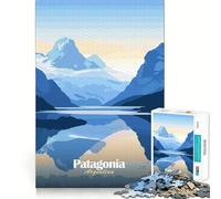 Puzzle da 1000 pezzi con paesaggio della Patagonia argentina per adulti, gioco di logica e divertimento da fare insieme, design elegante e raffinato (38x52cm)