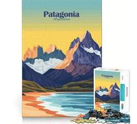 Puzzle da 1000 pezzi con paesaggio della Patagonia argentina per ragazzi, gioco di logica e abilità, momento di relax, taglio preciso, (38x52cm)