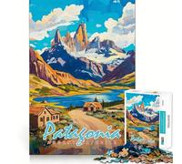 Puzzle da 1000 pezzi con paesaggio della Patagonia per adulti, gioco di logica e divertimento da fare insieme, design elegante e raffinato (38x26cm)