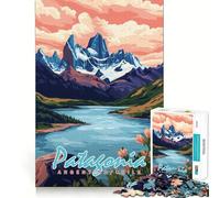 Puzzle da 1000 pezzi con paesaggio della Patagonia per adulti, ideale come regalo o per stimolare la creatività Gioco di logica e divertimento Qualità eccellente (38x52cm)