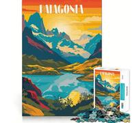 Puzzle da 1000 pezzi con paesaggio della Patagonia per ragazzi, gioco di logica, leggero e rilassante, taglio perfetto, regalo perfetto (50x75cm)
