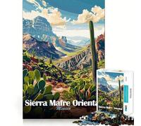 Puzzle da 1000 pezzi con paesaggio della Sierra Madre Oriental, Messico, per ragazzi, un gioco che stimola la riflessione e il divertimento, ideale per un Natale all'insegna del relax 38x52cm