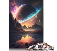 Puzzle da 1000 pezzi con paesaggio dell'orizzonte galattico per adulti, puzzle per la sfida del tempo in famiglia (38x26 cm)