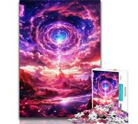 Puzzle da 1000 pezzi con paesaggio dell'universo della Via Lattea per adulti e adolescenti, giocattolo educativo intellettuale decomprimente, regali di Babbo Natale segreto (38x26cm)
