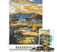 Puzzle da 1000 pezzi con paesaggio di Bakersfield,taglio senza soluzione di continuità,gioco creativo,giocattolo,gioco casual,Natale,tempo libero,arte (38x26cm)