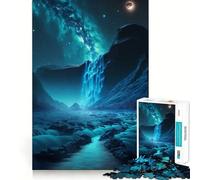 Puzzle da 1000 pezzi con paesaggio di cascata, ideale per ragazzi, per migliorare la memoria, rilassarsi e divertirsi Bordo preciso Regalo creativo (38x52cm)