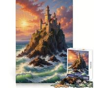Puzzle da 1000 pezzi con paesaggio di castello per adolescenti, ideale per il tempo libero, la fuga dalla realtà, un regalo significativo (38x26cm)