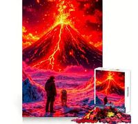 Puzzle da 1000 pezzi con paesaggio di eruzione vulcanica per adolescenti, ideale per migliorare la concentrazione, calmare e distrarsi, con incastro perfetto, regalo memorabile (38x52cm)