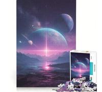 Puzzle da 1000 pezzi con paesaggio di esopianeti, gioco educativo, attività divertenti da fare a casa, regalo di compleanno, regalo di viaggio 38x26cm