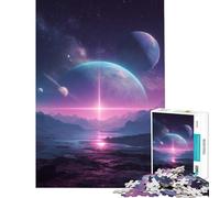 Puzzle da 1000 pezzi con paesaggio di esopianeti Un gioco avvincente per coltivare la pazienza rilassante e stimolante ideale come regalo di Natale segreto (dimensioni 38x26cm)