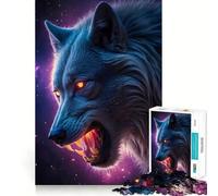 Puzzle da 1000 pezzi con paesaggio di lupo mannaro per adulti,gioco di potenziamento mentale,taglio laser per un incastro perfetto,divertimento in famiglia,attività serale (38x52cm)