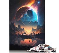 Puzzle da 1000 pezzi con paesaggio di oasi galattica per adulti, giocattoli educativi per l'apprendimento, giochi per famiglie, regali di compleanno (75x50 cm)