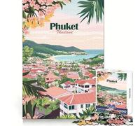 Puzzle da 1000 pezzi con paesaggio di Phuket,Thailandia,per adulti e ragazzi,ideale per il benessere mentale,il relax e la concentrazione,perfetto per un'esperienza di gioco rilassante Regalo speciale