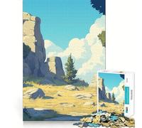 Puzzle da 1000 pezzi con paesaggio di pietra, ideale per adulti, con design logico, perfetto per il tempo libero, con bordi definiti e un tocco di classe 38x52cm