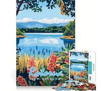 Puzzle da 1000 pezzi con paesaggio di Rotorua Nuova Zelanda per adulti ideale per migliorare la memoria per un piacevole momento di relax un'opera d'arte da assemblare e un pezzo da collezione