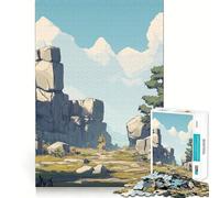 Puzzle da 1000 pezzi con paesaggio e sentiero di pietra per adolescenti, gioco per l'esercizio mentale, relax e design, da assemblare, lista dei desideri di Babbo Natale 38x26cm