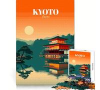 Puzzle da 1000 pezzi con paesaggio e templi di Kyoto,Giappone,per adulti Ideale per stimolare la memoria,un hobby rilassante e perfetto come regalo per le festività (50x75cm)