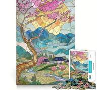 Puzzle da 1000 pezzi con paesaggio estivo giapponese per adulti ideale per stimolare la memoria e per il divertimento in famiglia con un motivo da assemblare perfetto per i desideri di Babbo Natale