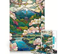 Puzzle da 1000 pezzi con paesaggio estivo giapponese per adulti ideale per stimolare la memoria e per il divertimento in famiglia con un motivo da assemblare perfetto per i desideri di Babbo Natale