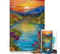 Puzzle da 1000 pezzi con paesaggio estivo per adulti e ragazzi, ideale per migliorare la memoria, per un relax leggero e piacevole, con tagli netti e un regalo delizioso 38x52cm