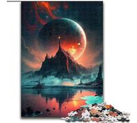 Puzzle da 1000 pezzi con paesaggio fantasy colorato in legno, attività divertente da fare a casa, 50x75cm, gioco rompicapo per adolescenti, regalo perfetto per le feste