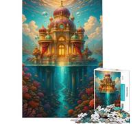 Puzzle da 1000 pezzi con paesaggio fantasy e palazzo sottomarino ideale per adulti Un rompicapo per la mente perfetto per passare il tempo durante una vacanza o un compleanno (38x26cm)