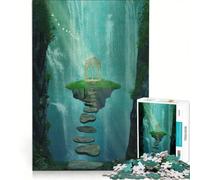 Puzzle da 1000 pezzi con paesaggio fantasy, gioco pratico, attività divertenti da fare in casa, ideale come decorazione da scrivania 50x75cm