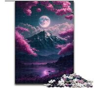 Puzzle da 1000 pezzi con paesaggio giapponese al neon per adulti, dimensioni 26x38cm, attività divertenti da fare a casa, regalo di compleanno, regali da viaggio