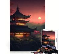 Puzzle da 1000 pezzi con paesaggio giapponese antico, ideale per ragazzi, stimolante per il pensiero creativo e il tempo libero, con incastri solidi, regalo perfetto (38x26cm)