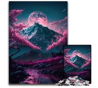 Puzzle da 1000 pezzi con paesaggio giapponese e neon, attività divertenti da fare a casa, regalo di compleanno, regalo da viaggio 26X38CM/10,23x14,96 pollici