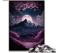 Puzzle da 1000 pezzi con paesaggio giapponese e neon, in cartone, attività educativa per lo sviluppo delle abilità cognitive, 1000 pezzi(26x38cm)